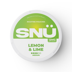 SNU NICOTINE POUCHES LEMON & LIME (5)