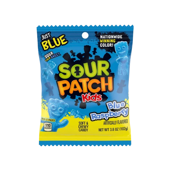 SOUR PATCH KIDS BAG BLUE RASPBERRY 5OZ (141g) BOX OF 12