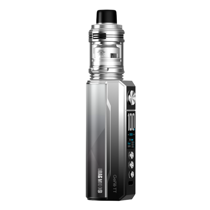 VOOPOO M100s KIT PEARL SILVER & BLACK