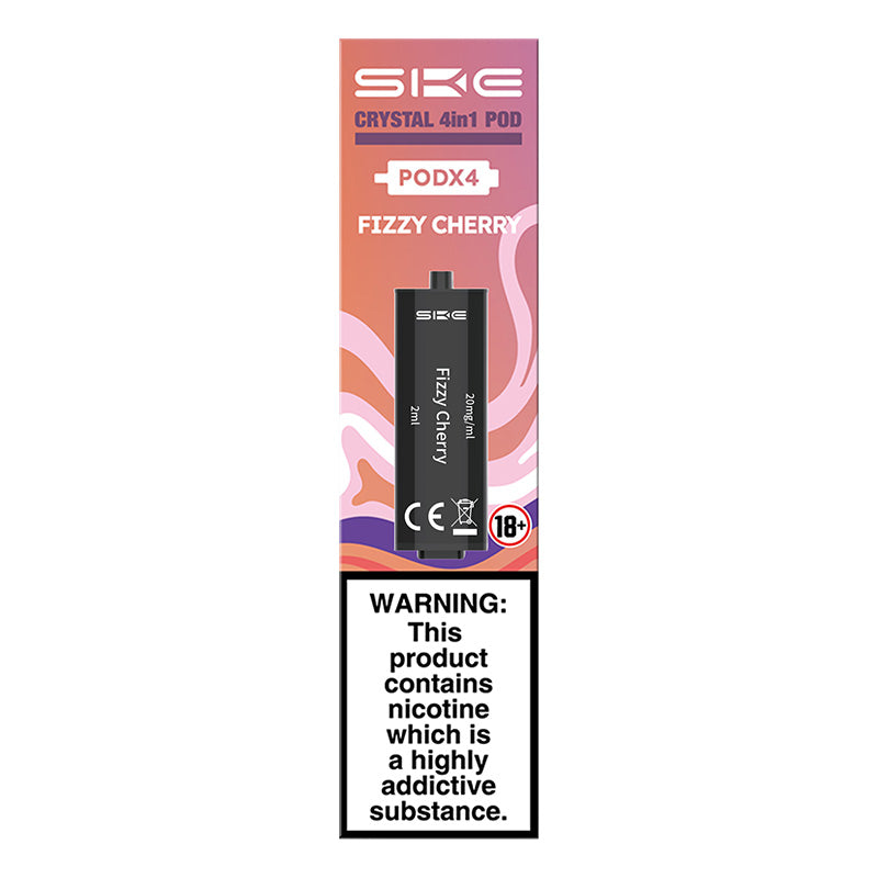 SKE CRYSTAL 4in1 PREFILLED PODS FIZZY CHERRY (10)