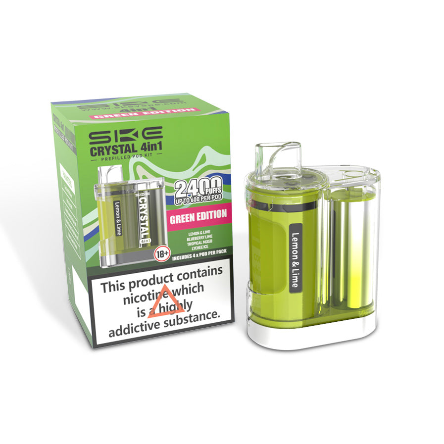 SKE CRYSTAL 4in1 2400 POD KIT GREEN EDITION (5)