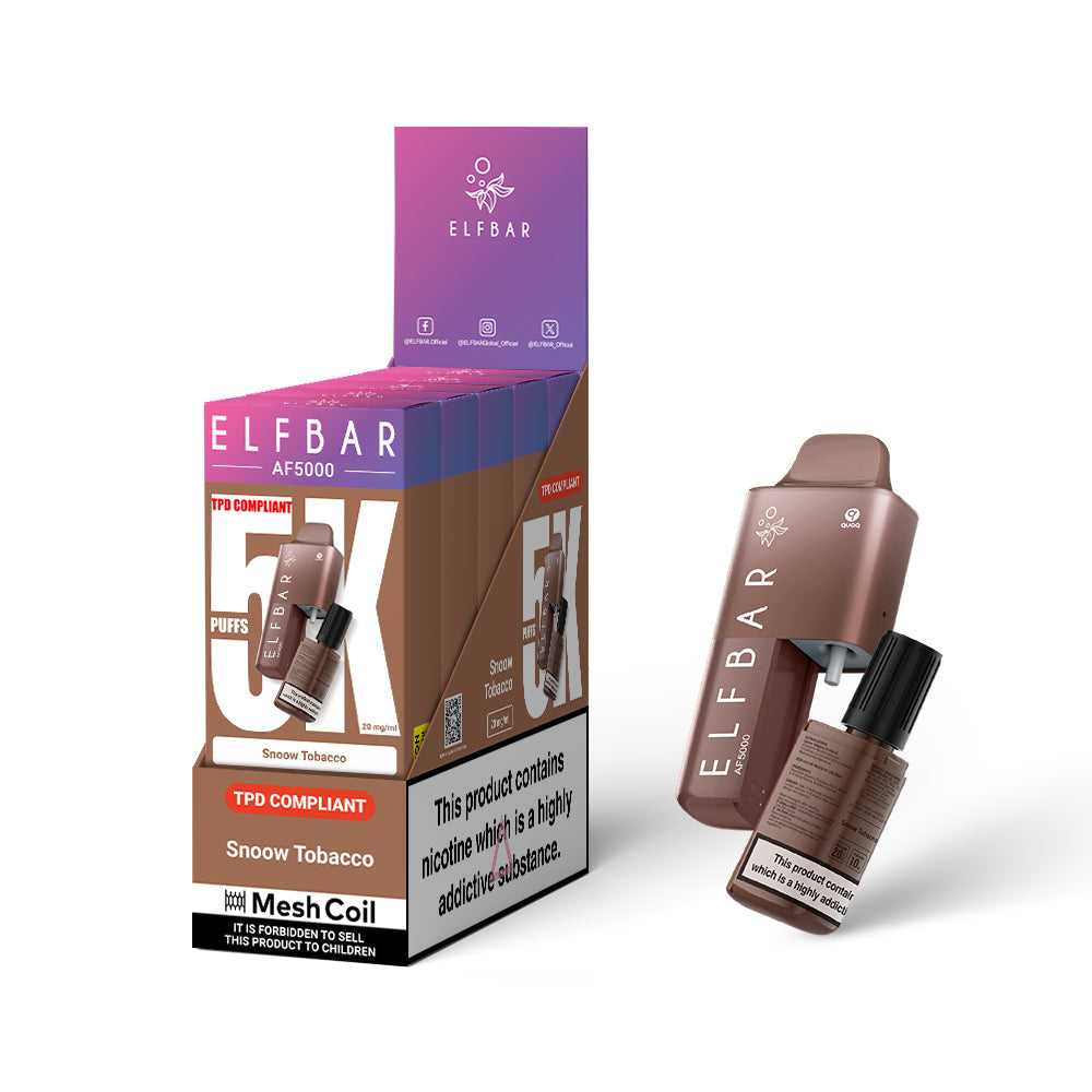 ELFBAR AF5000 SNOOW TOBACCO (5)