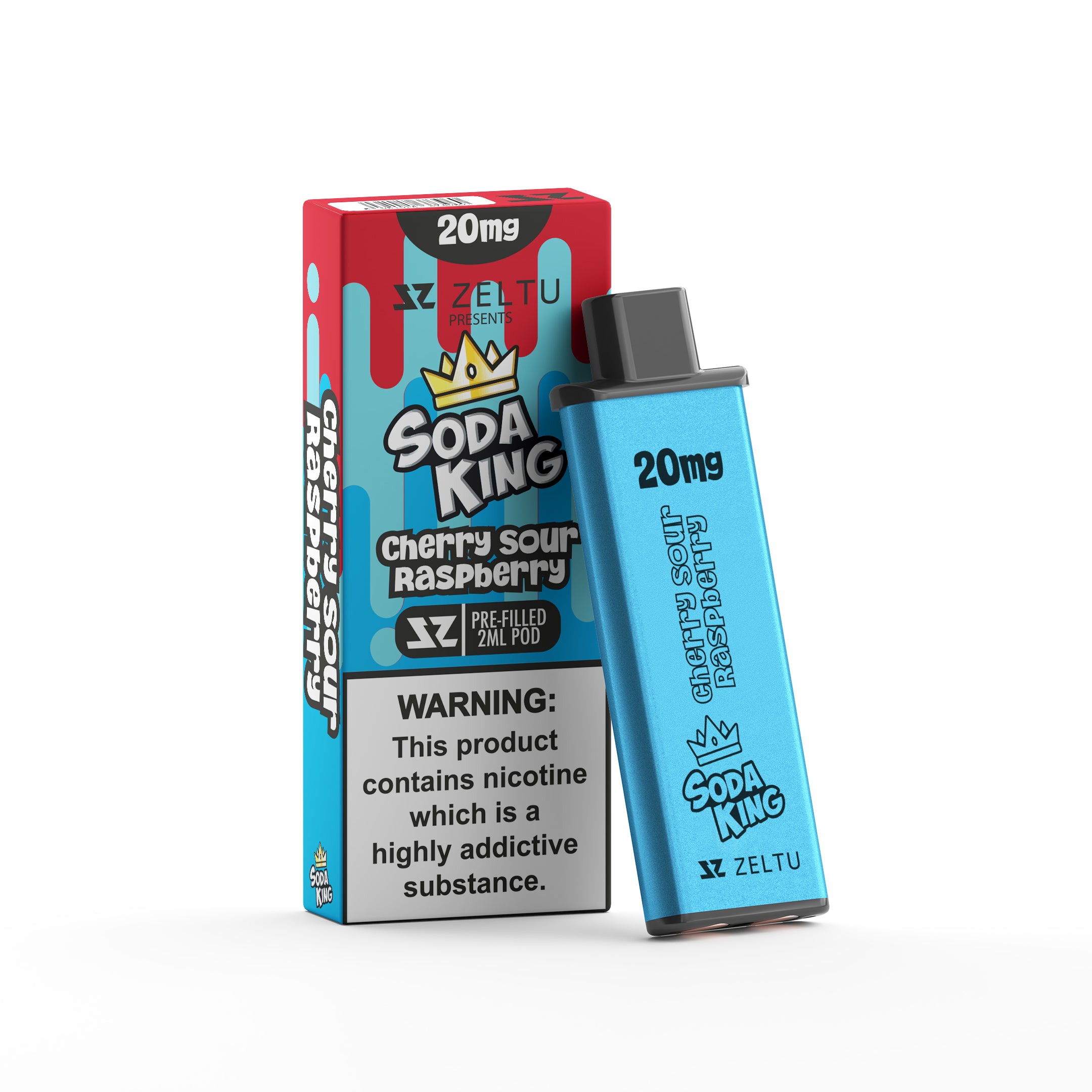 ZELTU X3 PREFILLED POD SODA KING CHERRY SOUR RASPBERRY (5)