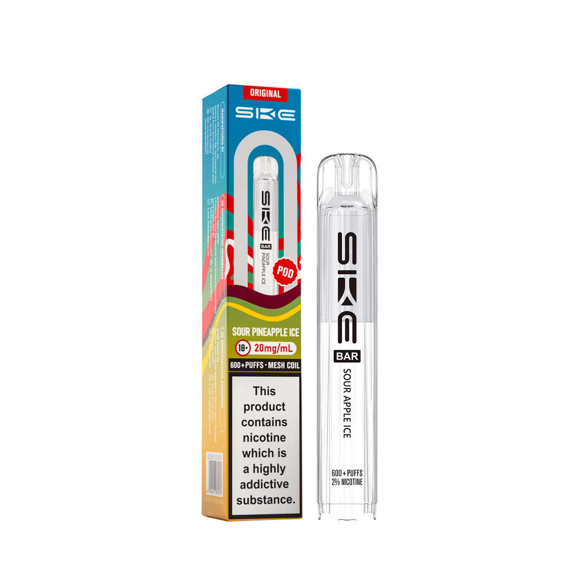 SKE BAR REFILL POD (2025) SOUR PINEAPPLE ICE (10)