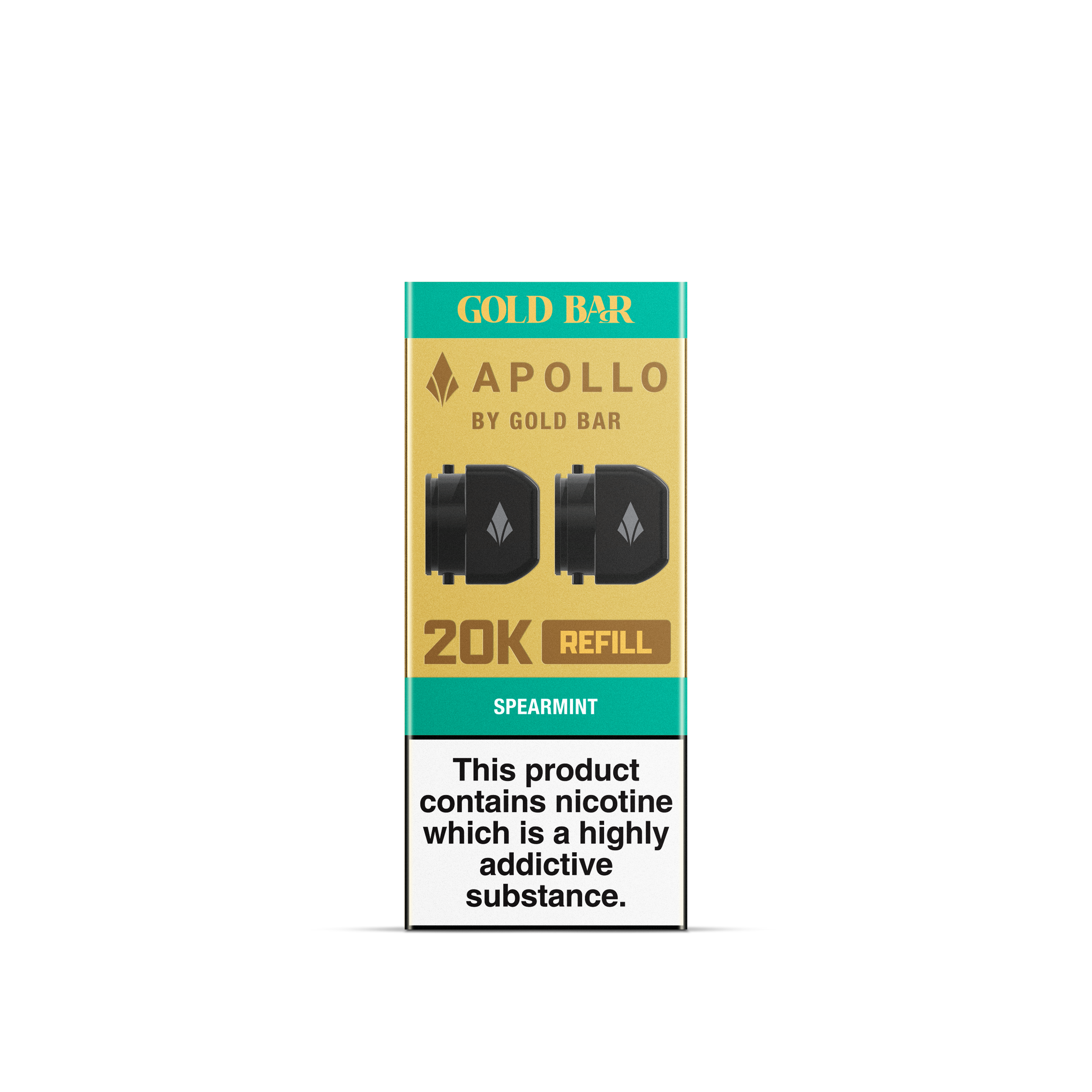 APOLLO 2x5ML REFILL CONTAINERS SPEARMINT (10)