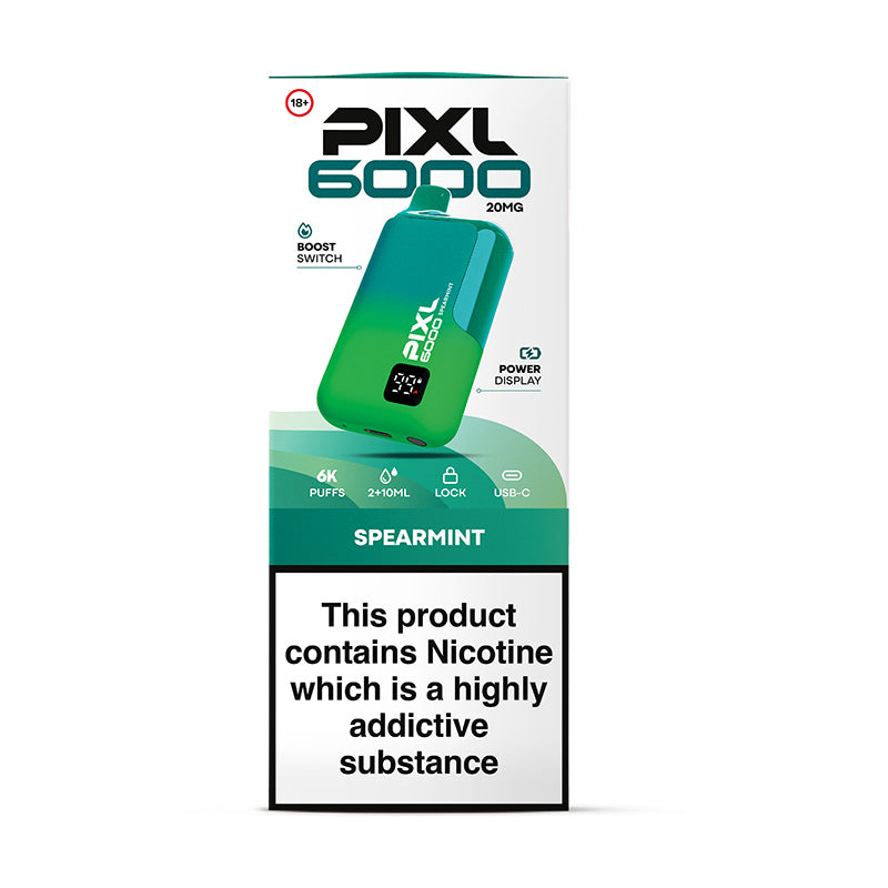 PIXL 6000 DISPOSABLE SPEARMINT (5)