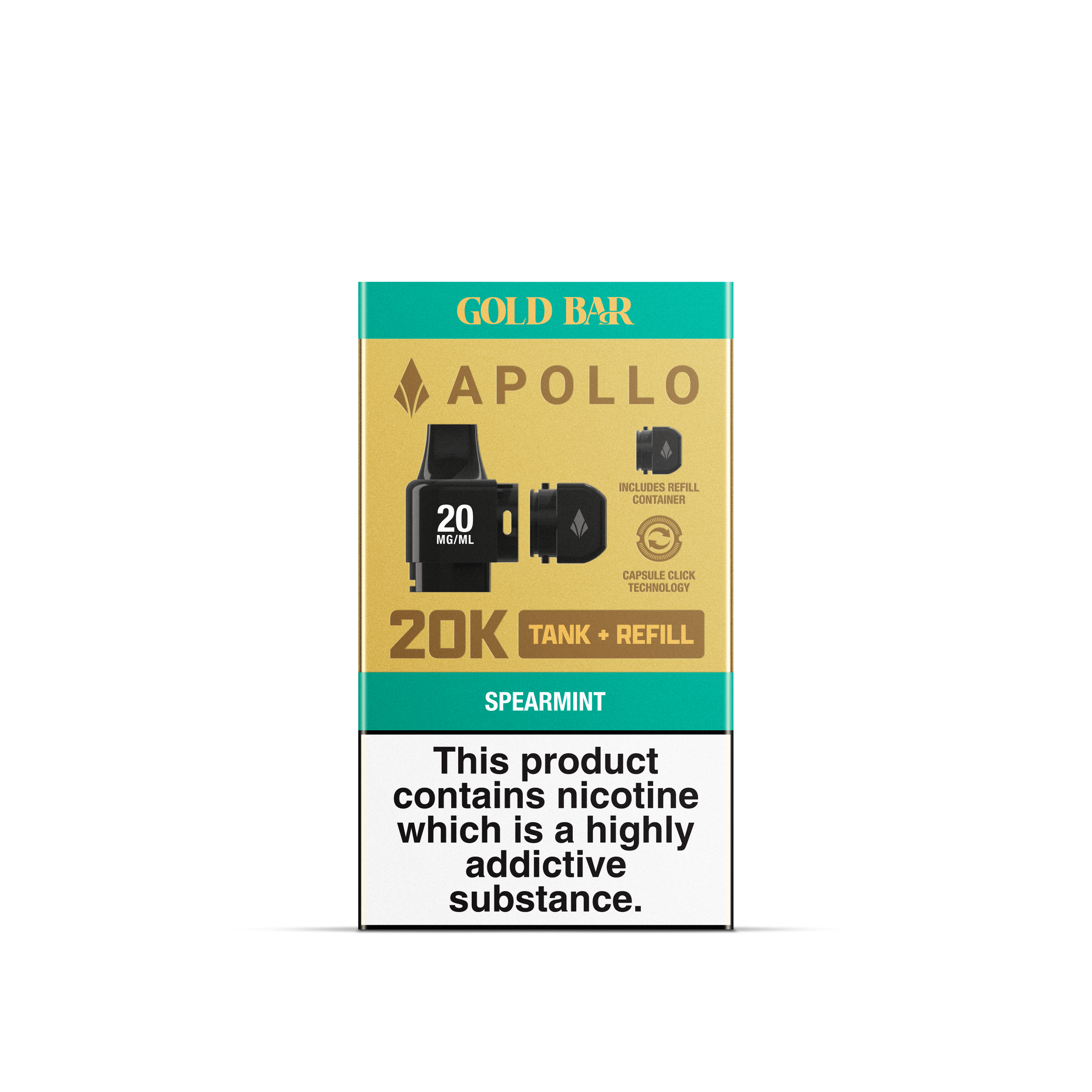 APOLLO 2ML+5ML POD + REFILL SPEARMINT (10)