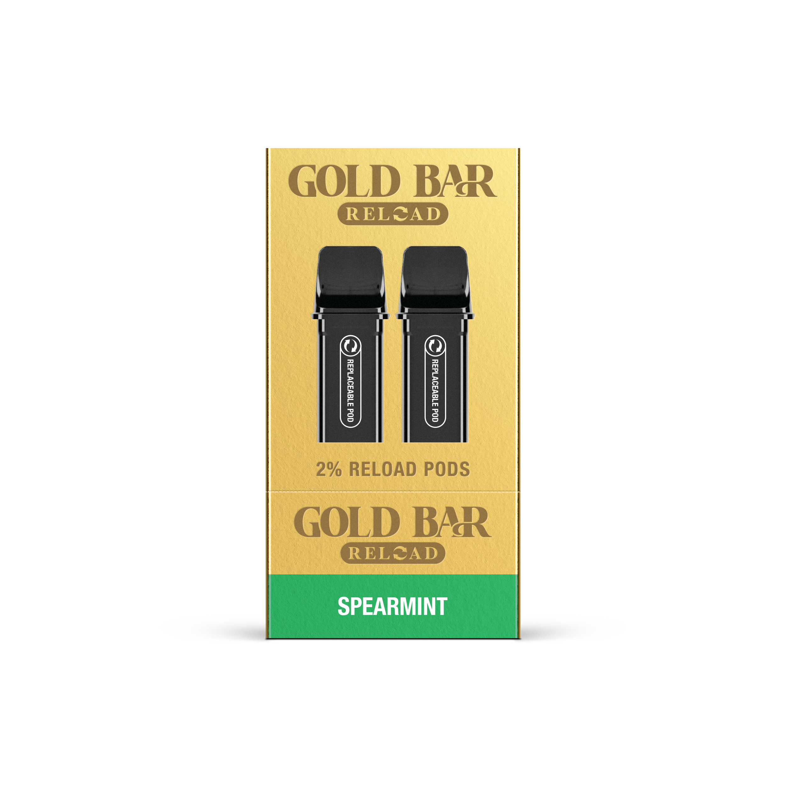 GOLD BAR RELOAD PODS 2PK SPEARMINT (10)