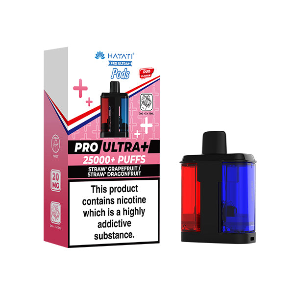 HAYATI PRO ULTRA 25K POD STRAW' GRAPEFRUIT / STRAW' DRAGONFUIT (5)