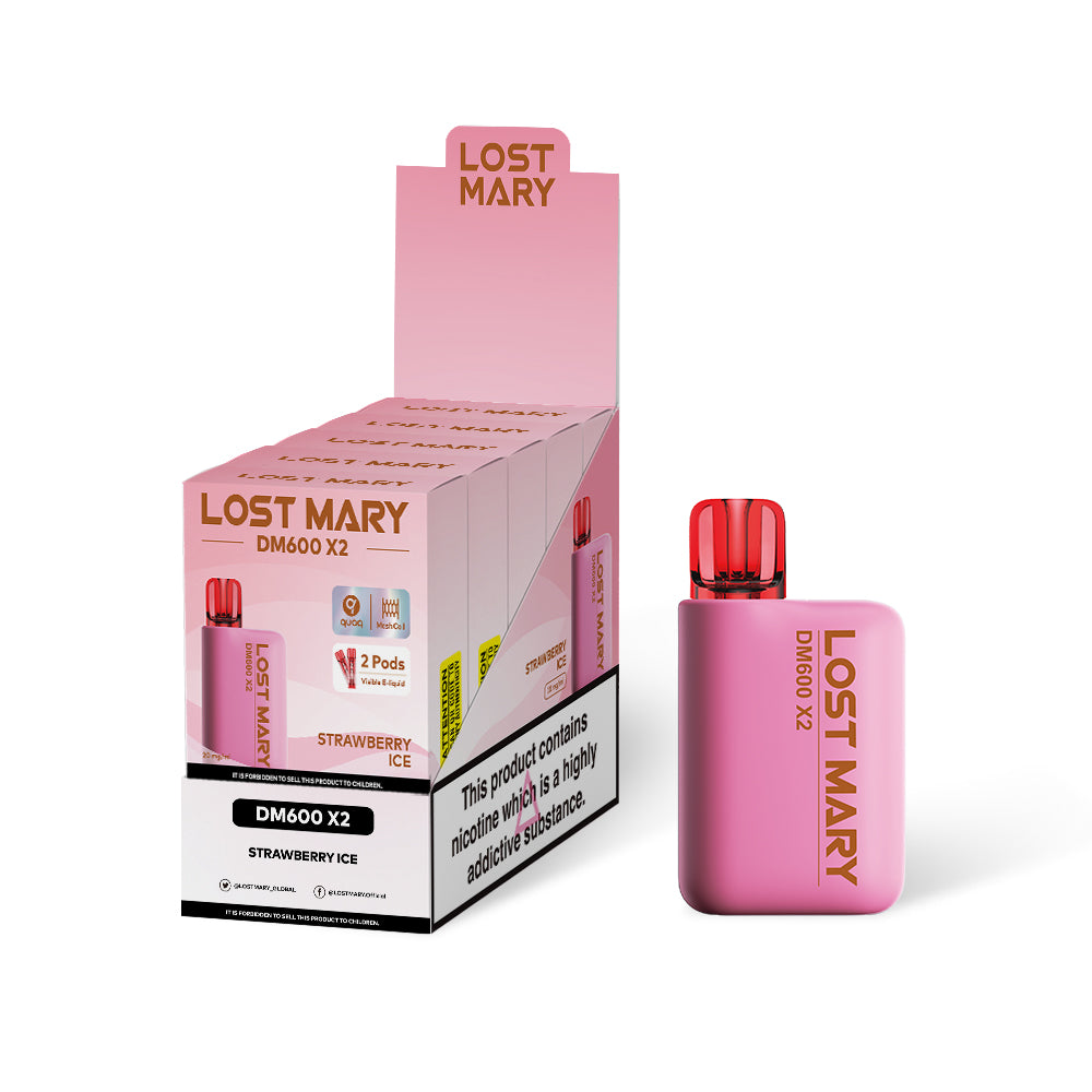 LOST MARY DM1200 20MG STRAWBERRY ICE (5)