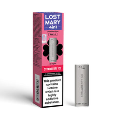 LOST MARY 4in1 PREFILLED PODS 2 PACK STRAWBERRY ICE (10)