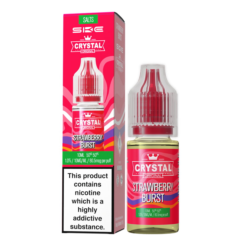 SKE CRYSTAL ORIGINAL SALTS 10ML STRAWBERRY BURST (10)