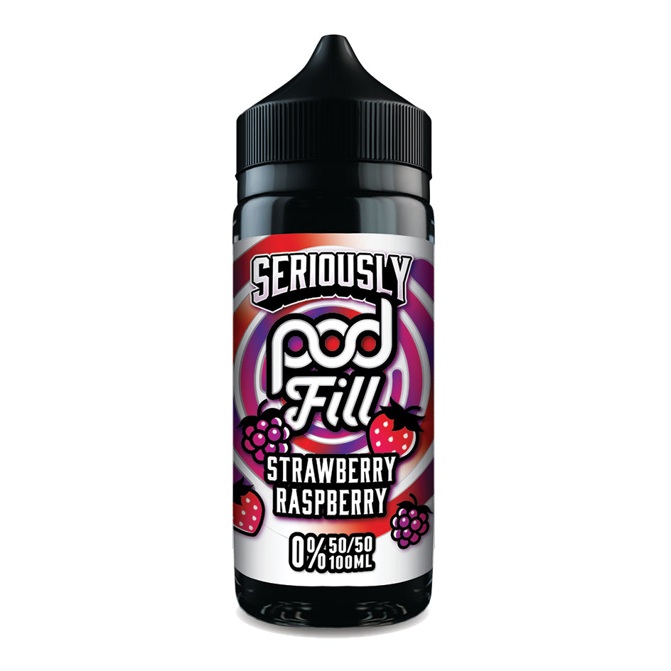 DOOZY SERIOUSLY POD FILL 100ML STRAWBERRY RASPBERRY