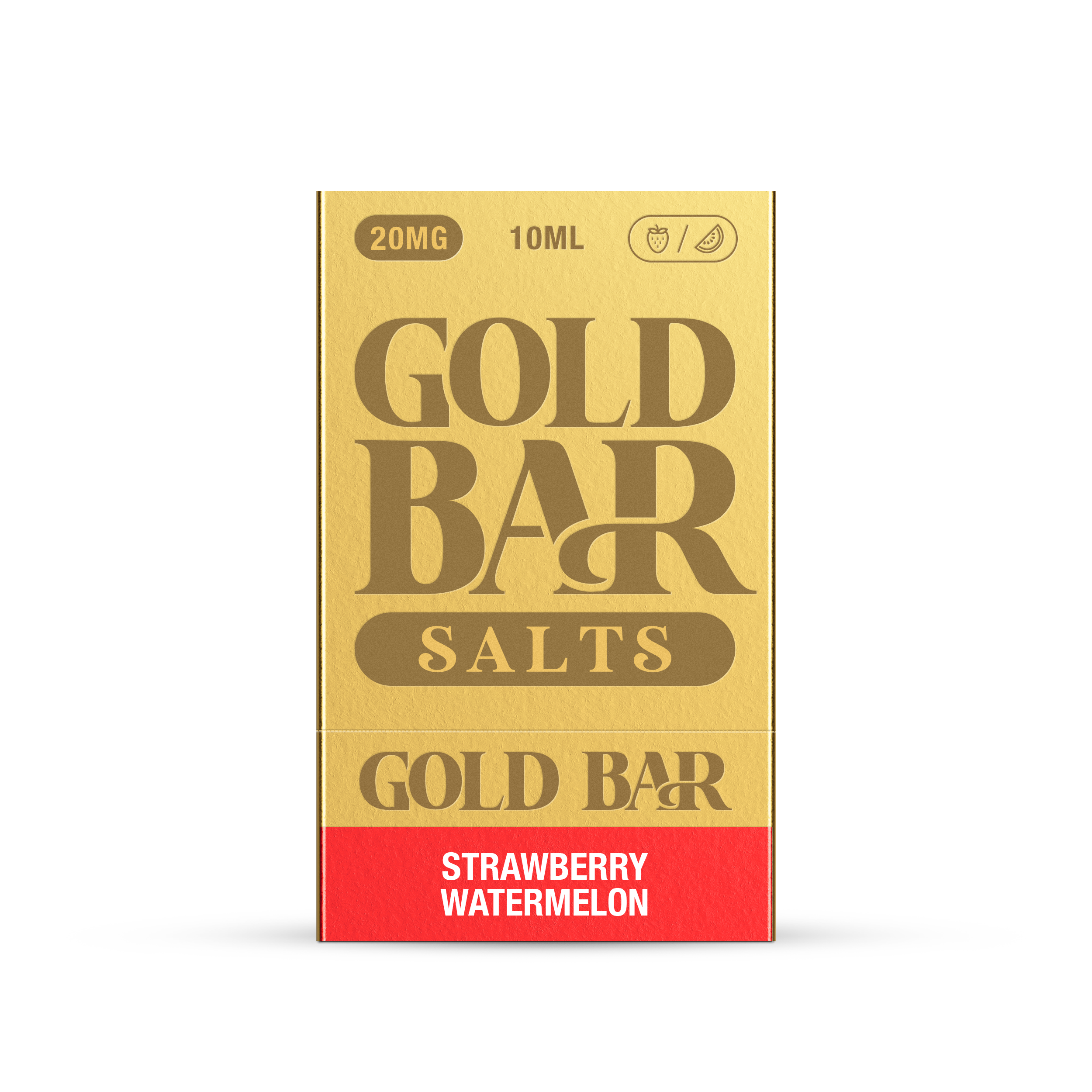 GOLD BAR SALTS 10ML STRAWBERRY WATERMELON (10)