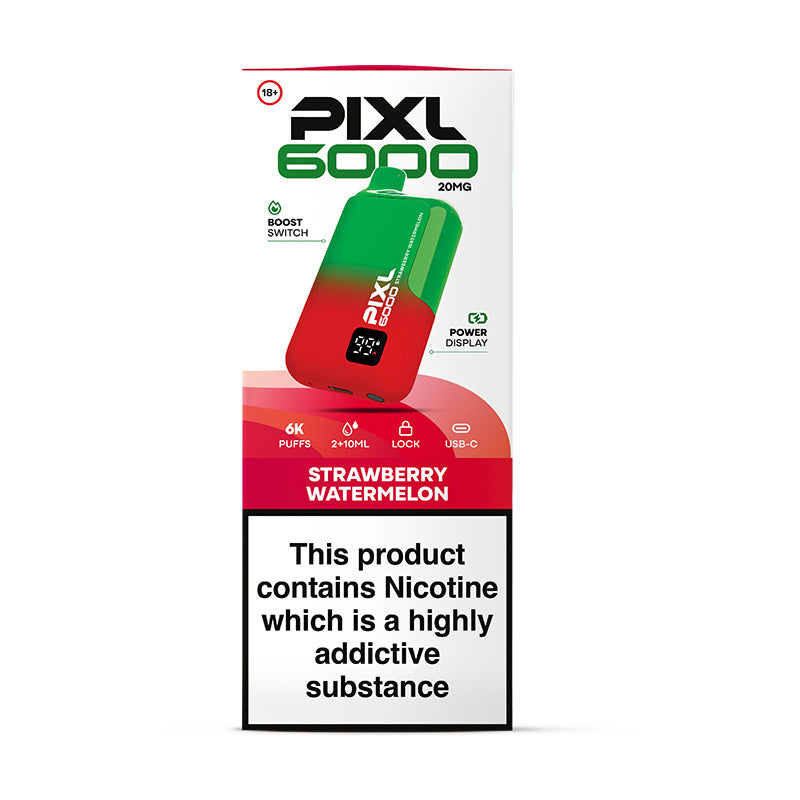 PIXL 6000 DISPOSABLE STRAWBERRY WATERMELON (5)