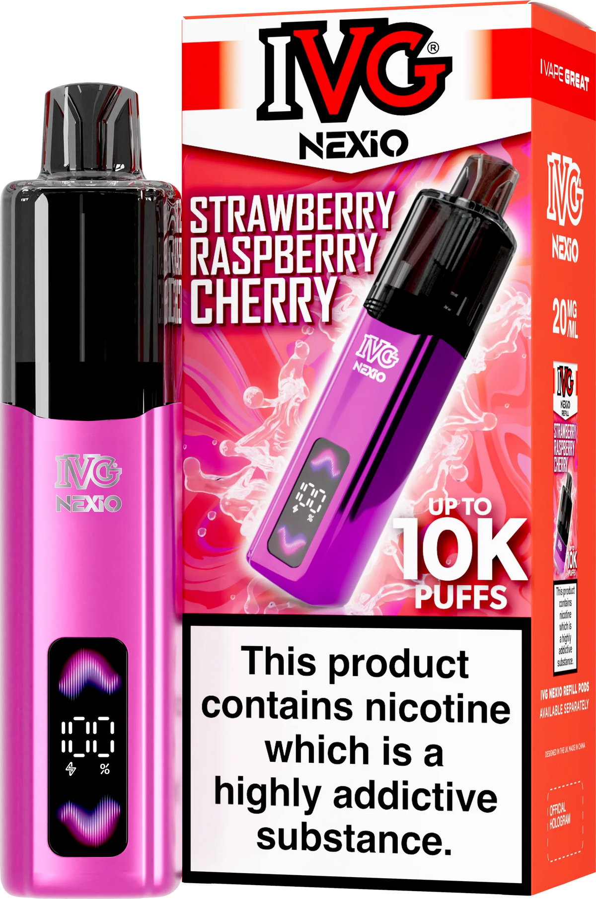 IVG NEXIO 10K KIT STRAWBERRY RASPBERRY CHERRY (5)