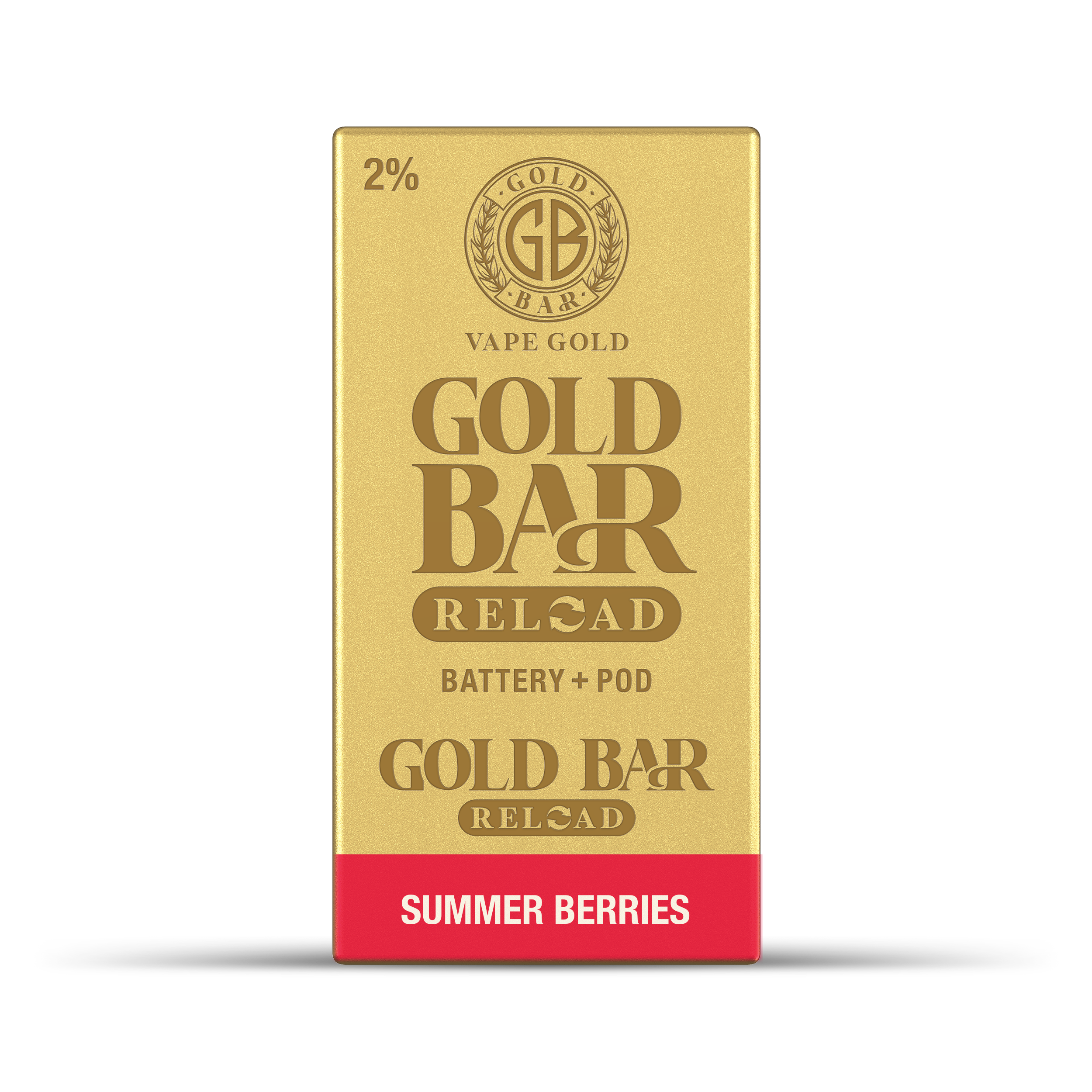 GOLD BAR RELOAD BATTERY + POD SUMMER BERRIES (10)