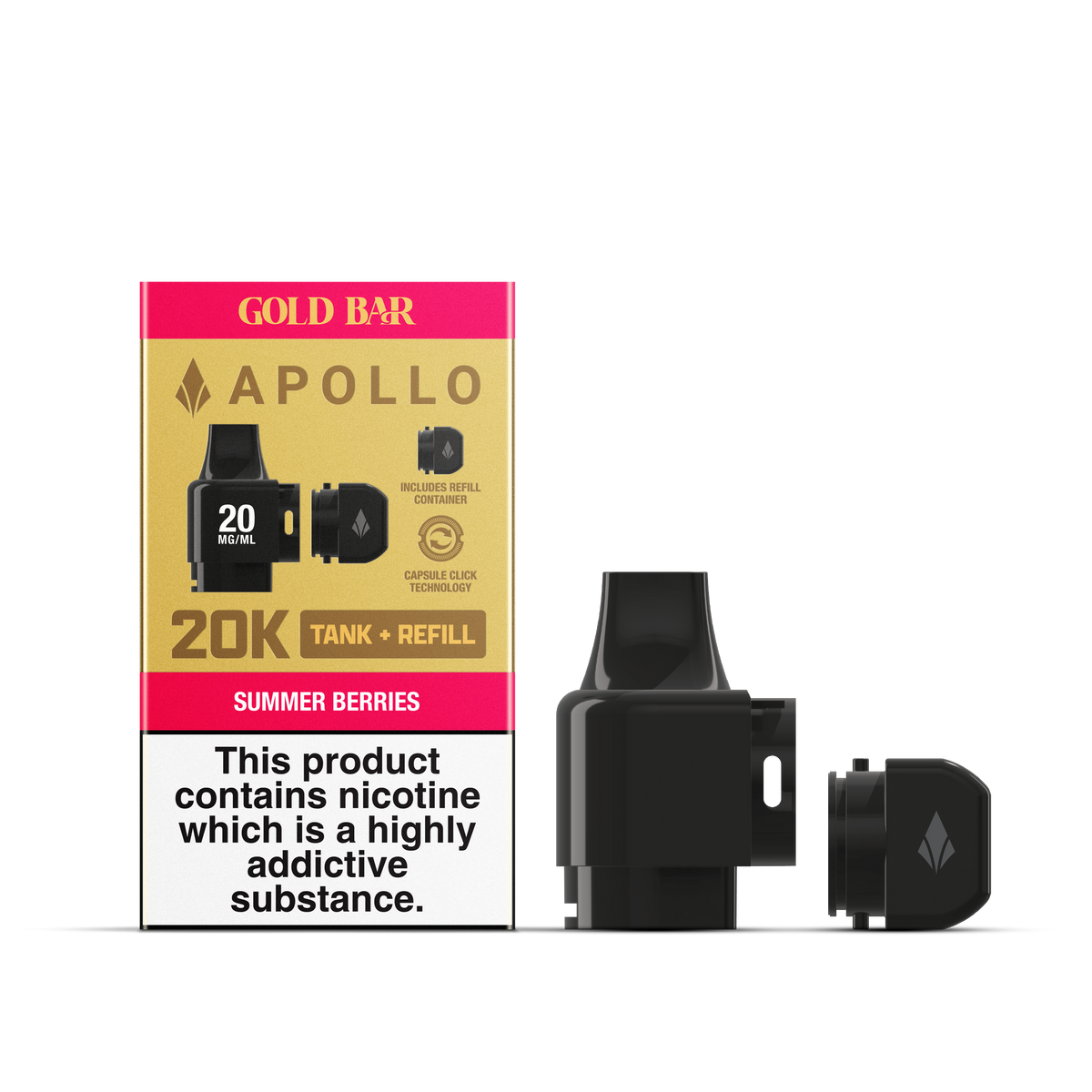 APOLLO 2ML+5ML POD + REFILL SUMMER BERRIES (10)