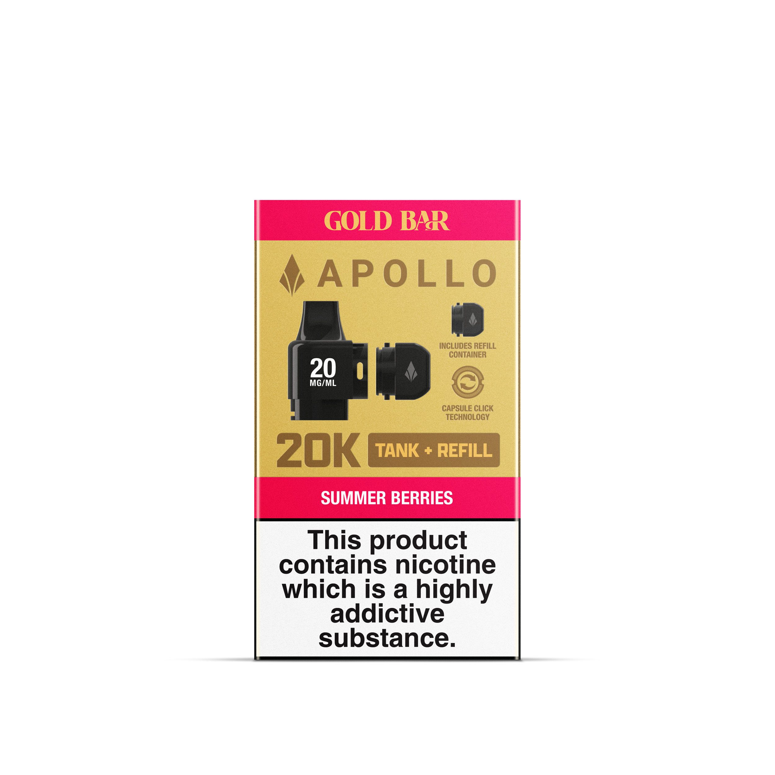 APOLLO 2ML+5ML POD + REFILL SUMMER BERRIES (10)