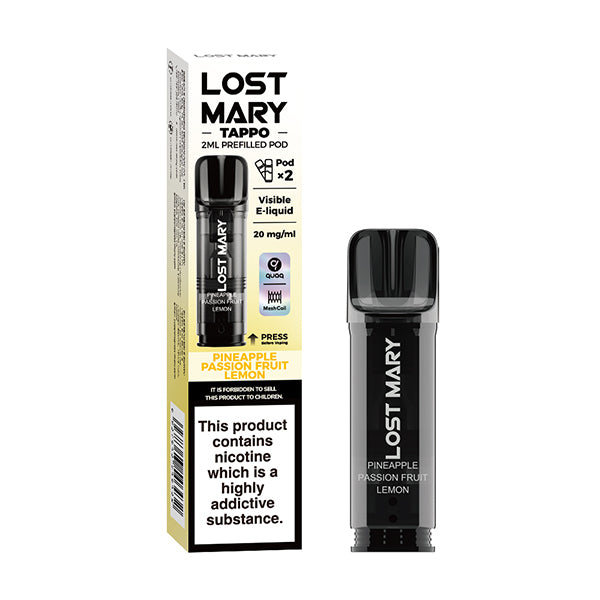 LOST MARY TAPPO PREFILLED POD PINEAPPLE PASSIONFRUIT LEMON (10)