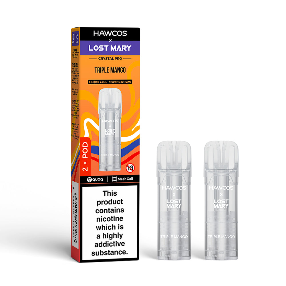 HAWCOS x LOST MARY HX600 2PK POD TRIPLE MANGO (10)