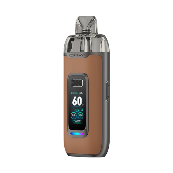 OXVA VPRIME POD KIT BROWN LEATHER