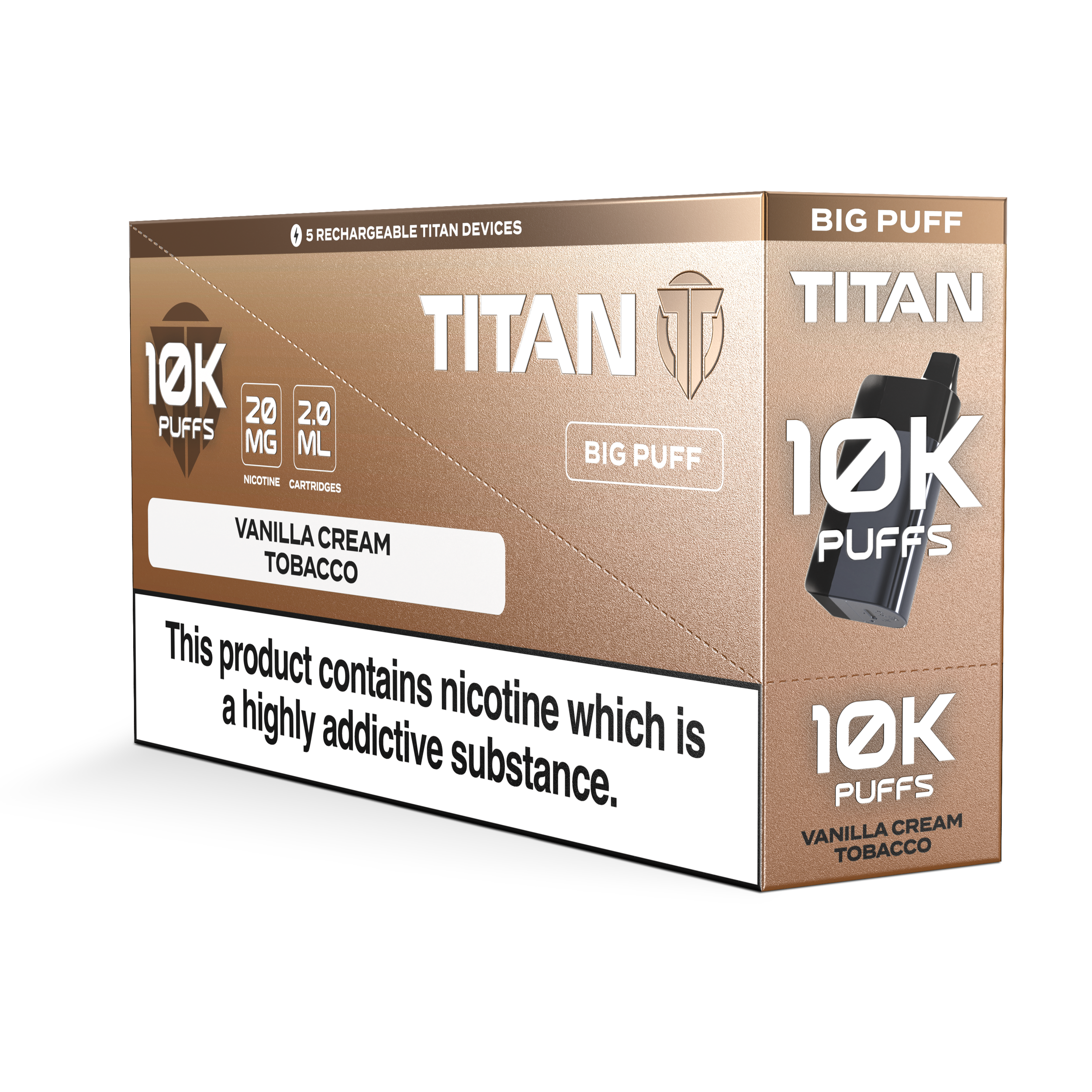 TITAN 10K VANILLA CREAM TOBACCO (5)