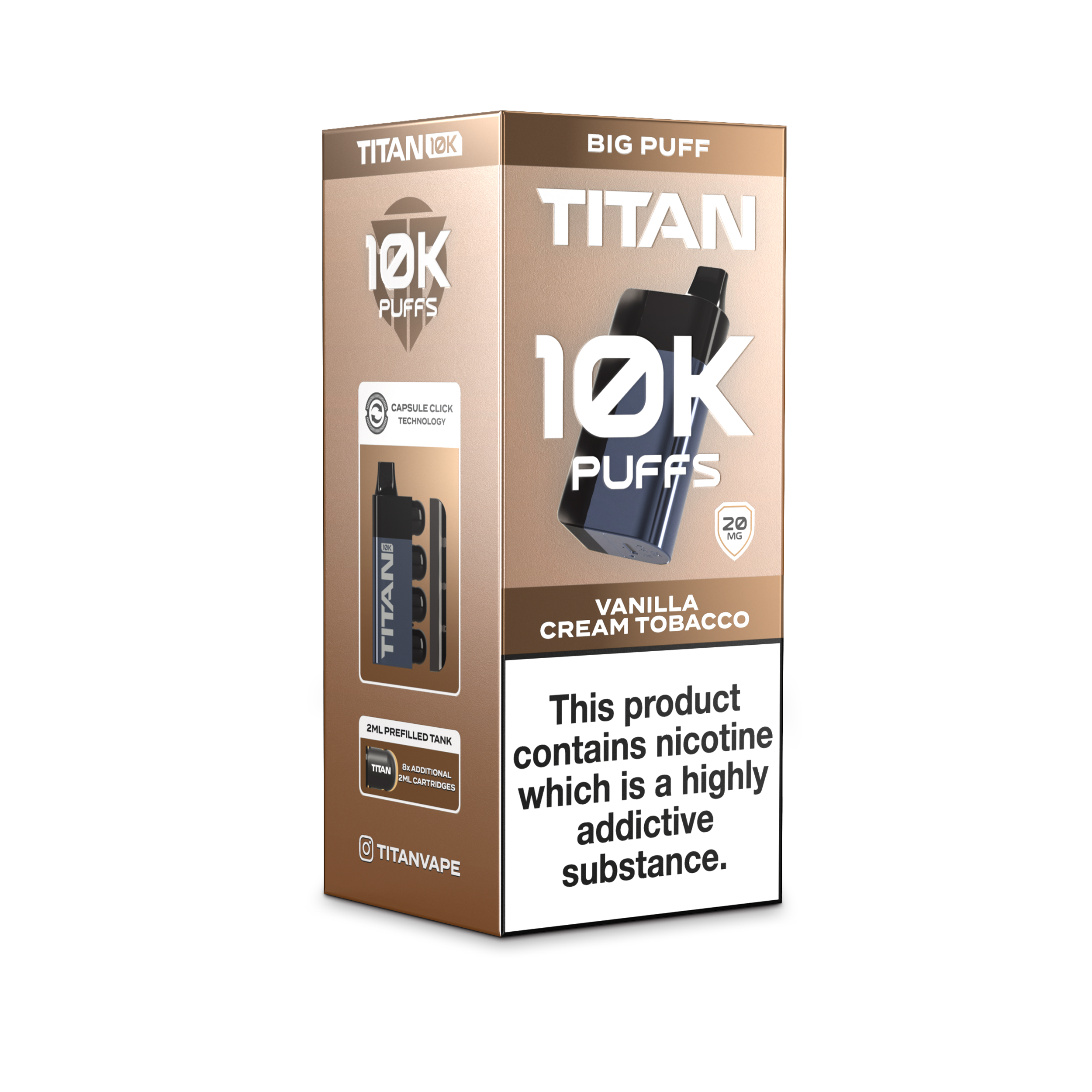 TITAN 10K VANILLA CREAM TOBACCO (5)