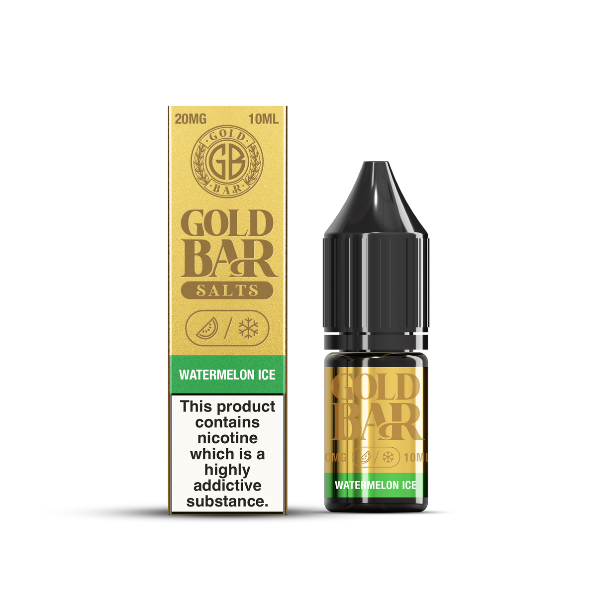 GOLD BAR SALTS 10ML WATERMELON ICE (10)