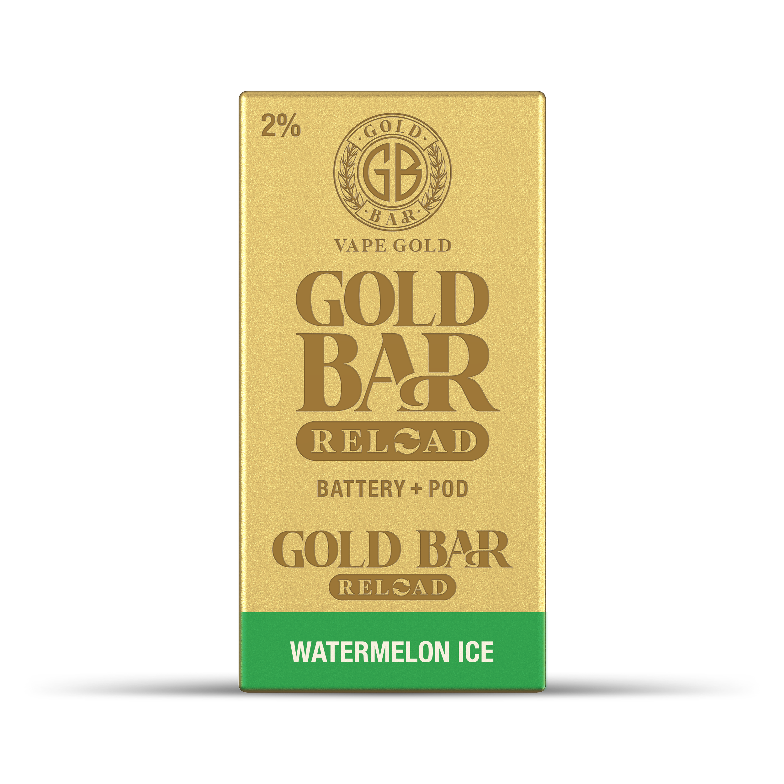 GOLD BAR RELOAD BATTERY + POD WATERMELON ICE (10)