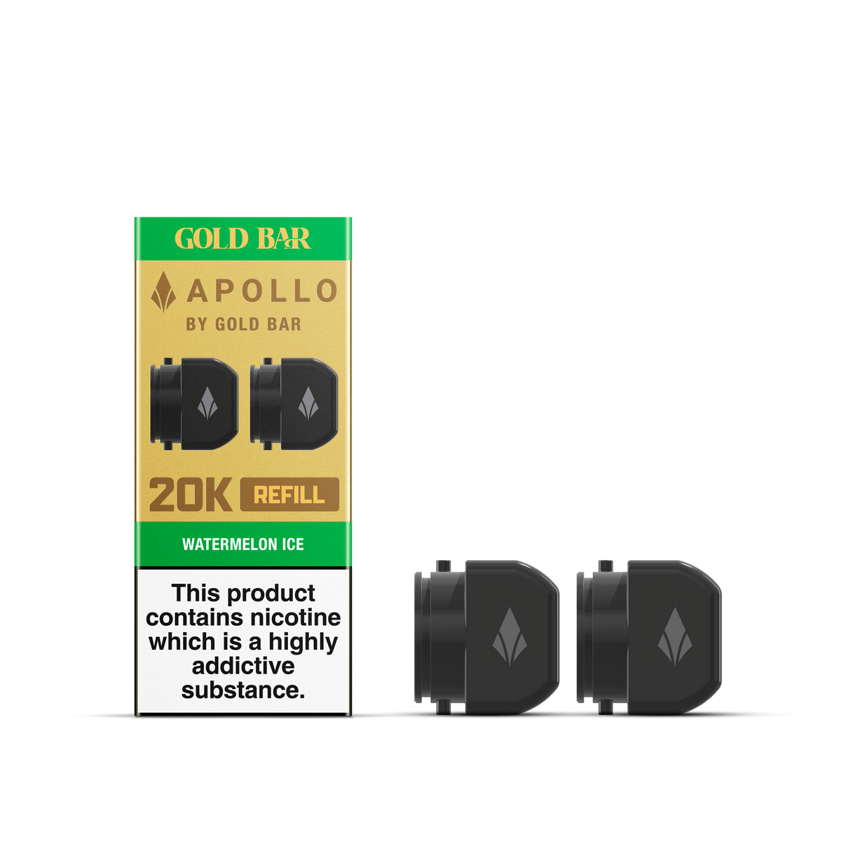 APOLLO 2x5ML REFILL CONTAINERS WATERMELON ICE (10)