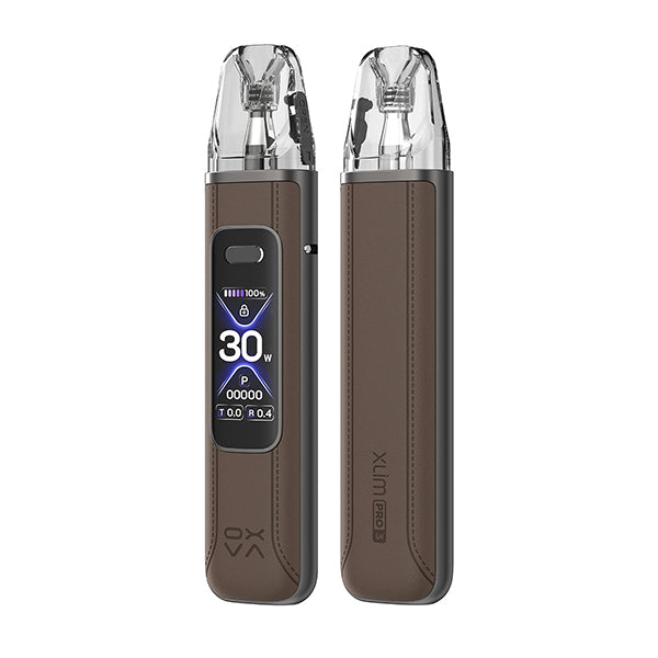 OXVA XLIM PRO 3 POD KIT BROWN LEATHER