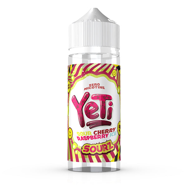 YETI SOURZ 100ML SHORTFILL SOUR CHERRY RASPBERRY ICE