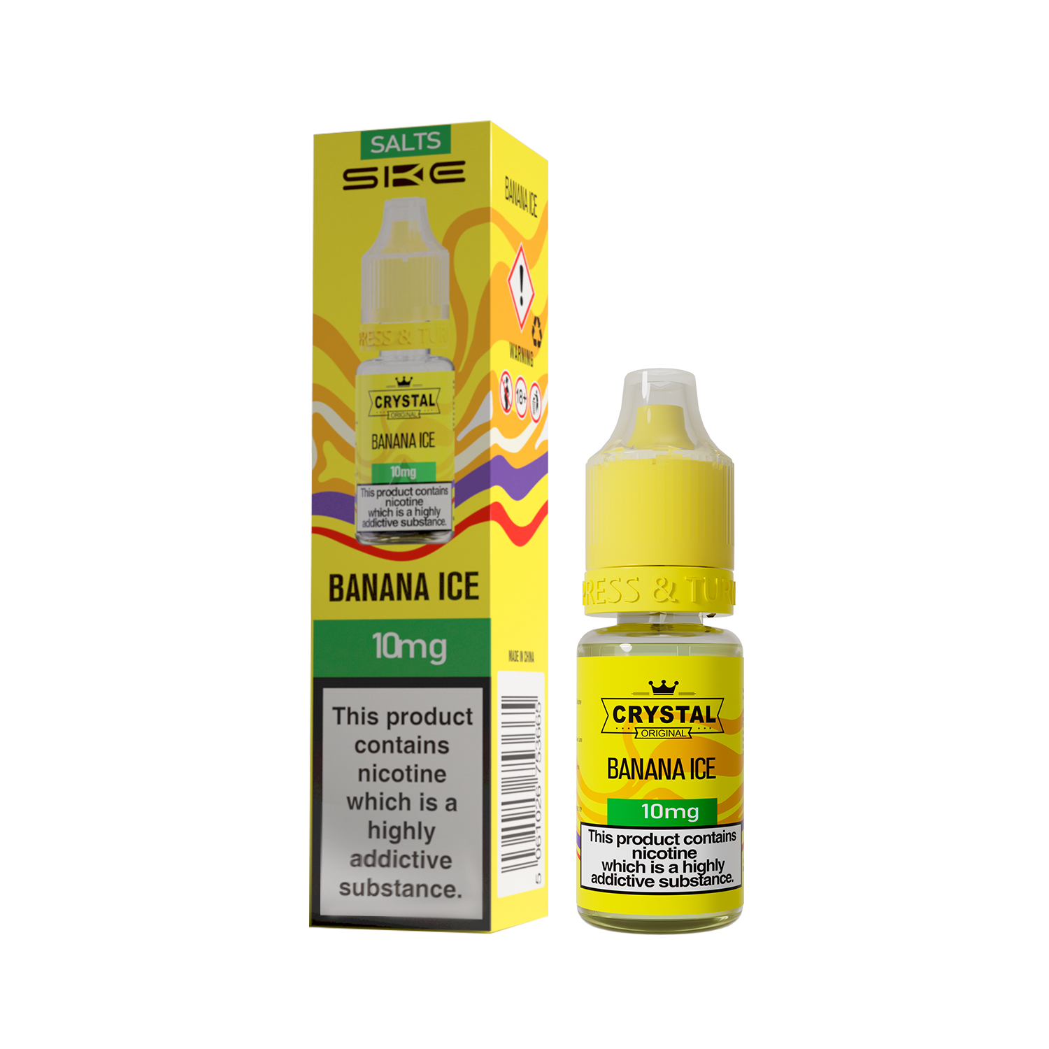 SKE CRYSTAL ORIGINAL SALTS 10ML BANANA ICE (10)