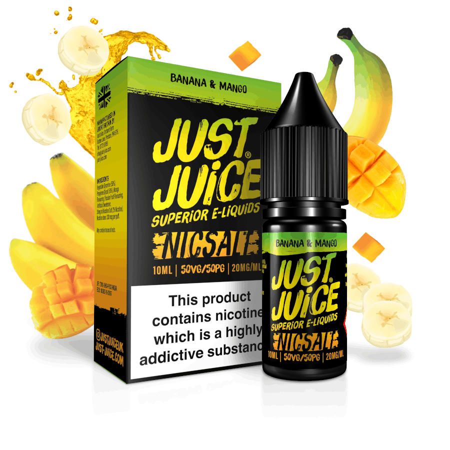 JUST JUICE 10ML NIC SALT BANANA & MANGO (5)