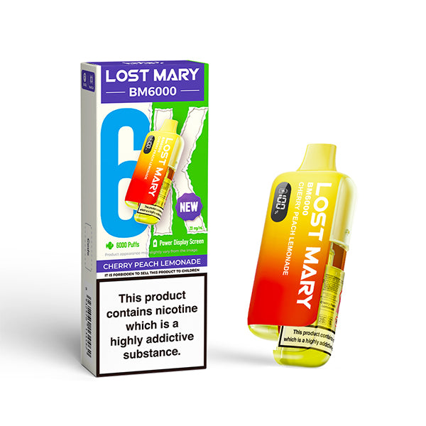 LOST MARY BM6000 CHERRY PEACH LEMONADE (5)