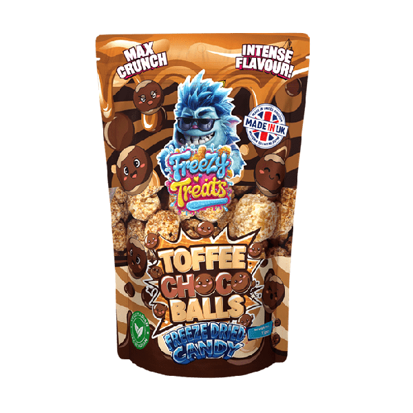 FREEZY TREATS FREEZE DRIED CANDY TOFFEE CHOCO BALLS (12)