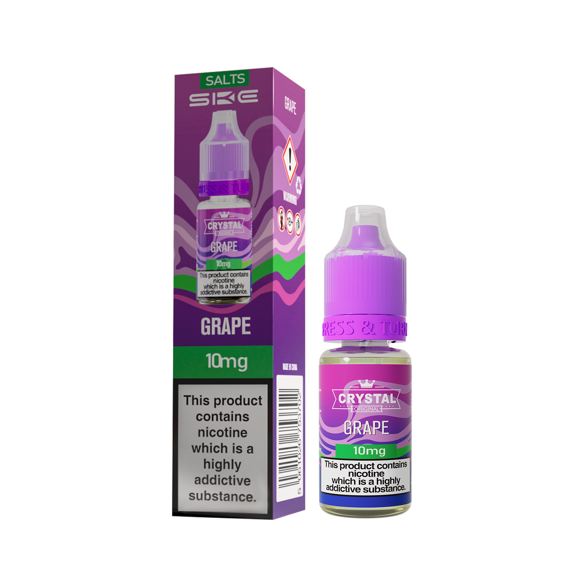 SKE CRYSTAL ORIGINAL SALTS 10ML GRAPE (10)