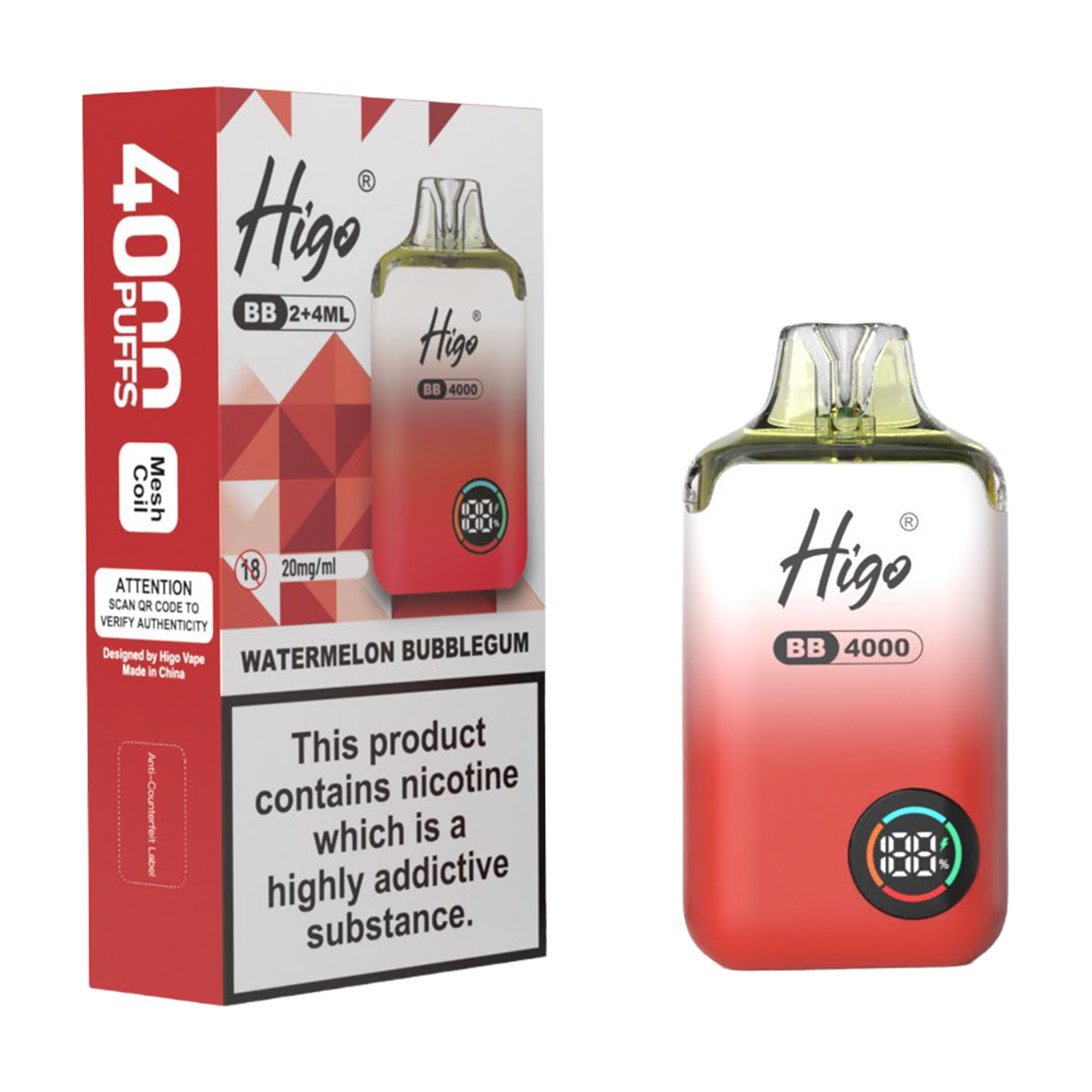 HIGO BB4000 KIT WATERMELON BUBBLEGUM (10)