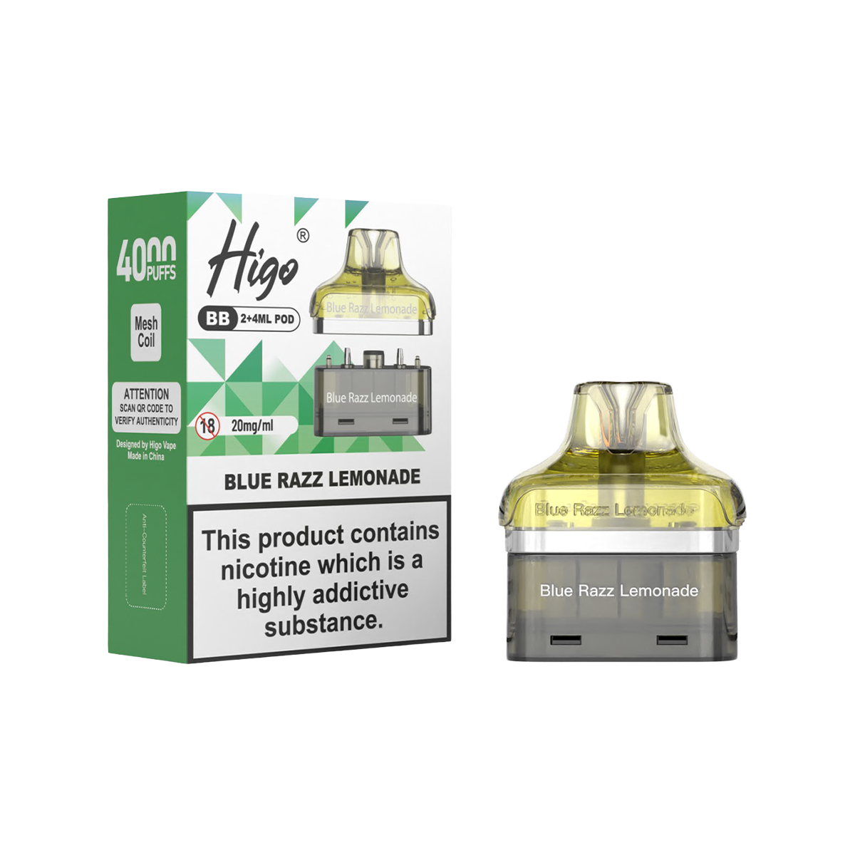 HIGO BB4000 REFILL BLUE RAZZ LEMONADE (5)