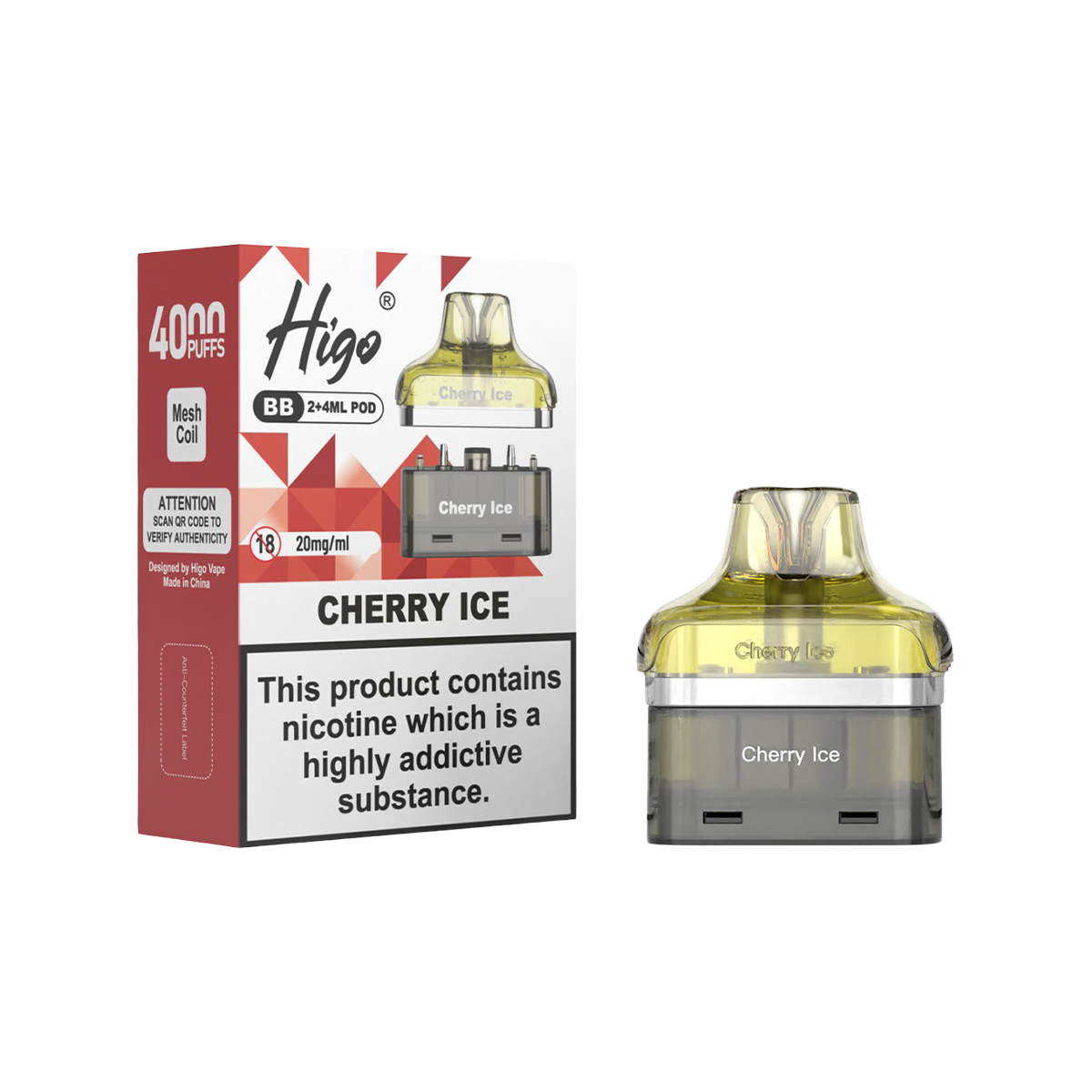 HIGO BB4000 REFILL CHERRY ICE (5)