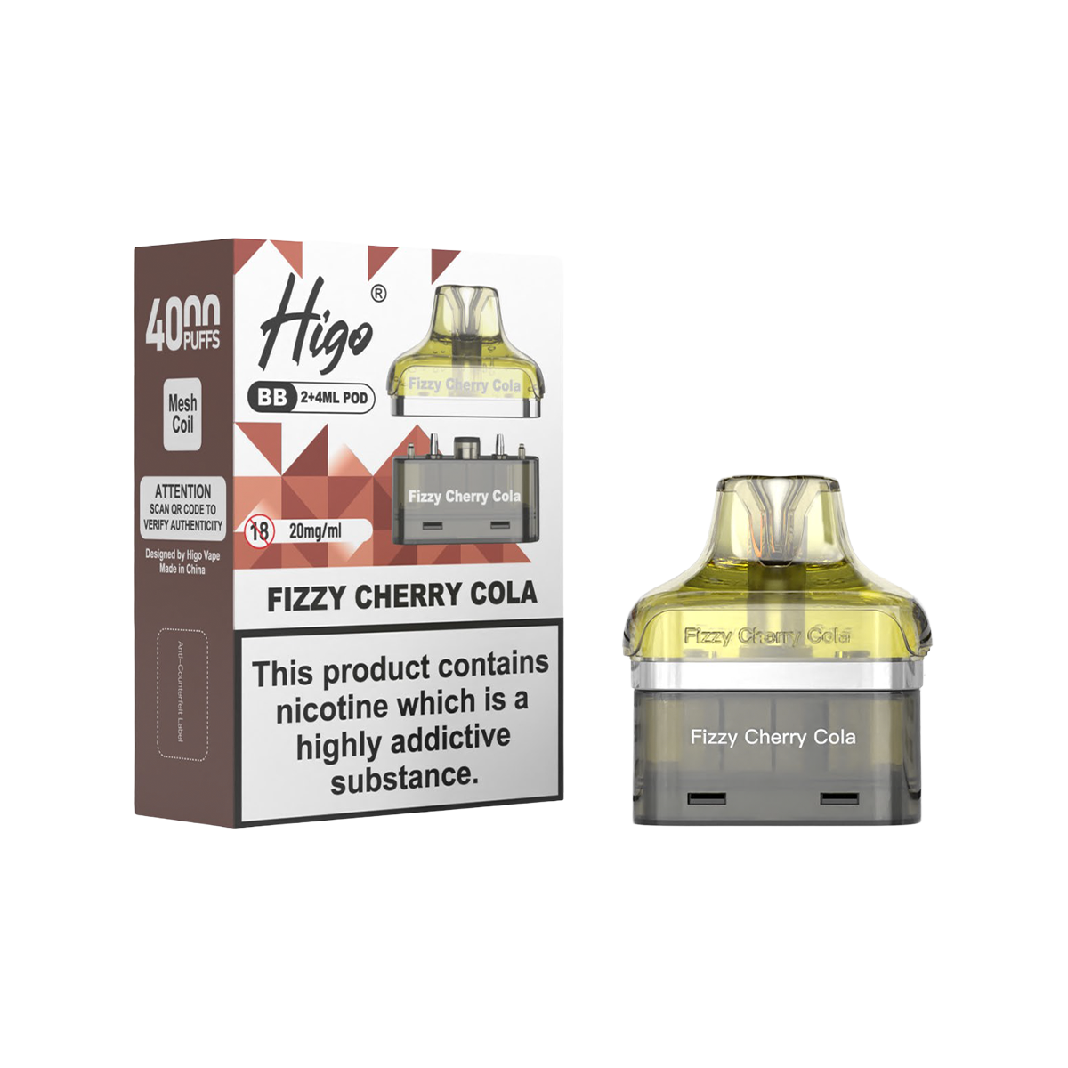 HIGO BB4000 REFILL FIZZY CHERRY COLA (5)