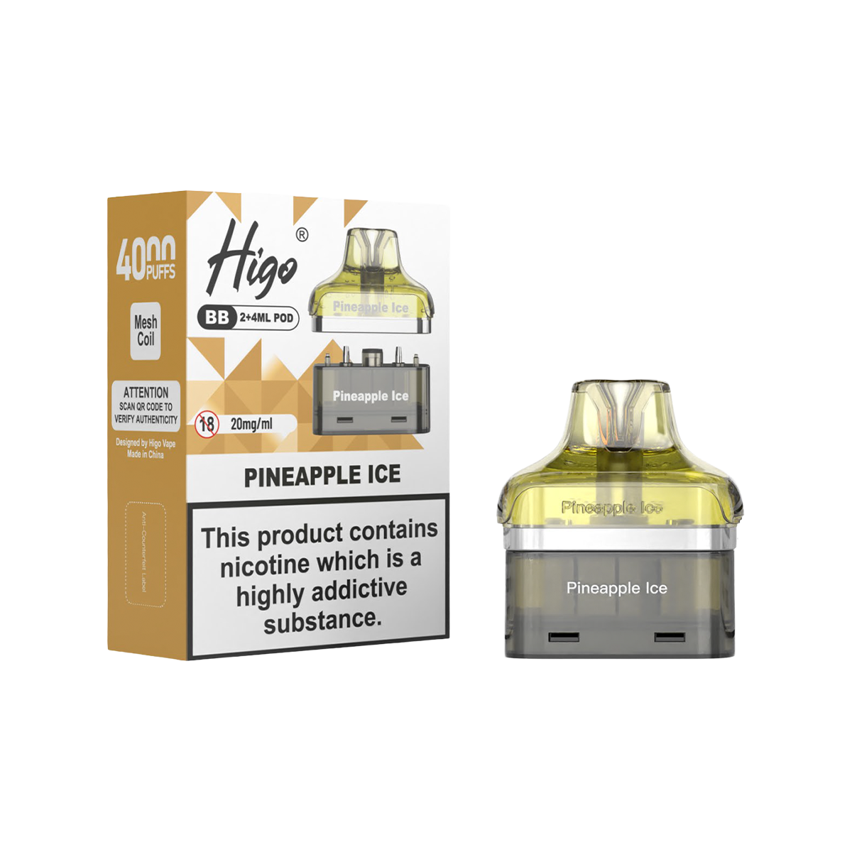 HIGO BB4000 REFILL PINEAPPLE ICE (5)