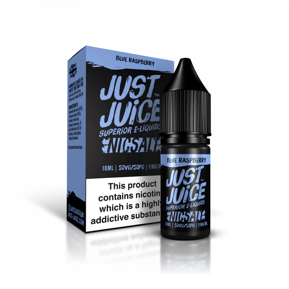 JUST JUICE 10ML NIC SALT BLUE RASPBERRY (5)