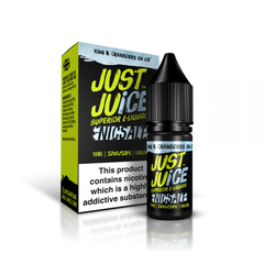 JUST JUICE 10ML NIC SALT KIWI & CRANBERRY ON ICE (5)