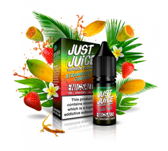 JUST JUICE EXOTIC FRUITS 10ML NIC SALT STRAWBERRY & CURUBA (5)