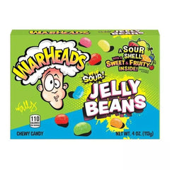 WARHEADS JELLY BEANS 3.5OZ (99g) BOX OF 12