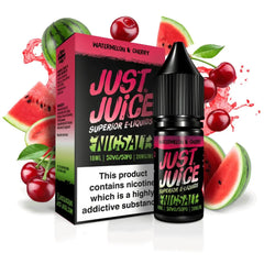 JUST JUICE 10ML NIC SALT WATERMELON & CHERRY (5)