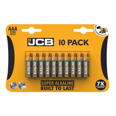 JCB AAA SUPER ALKALINE BATTERIES - PACK OF 10 (10)