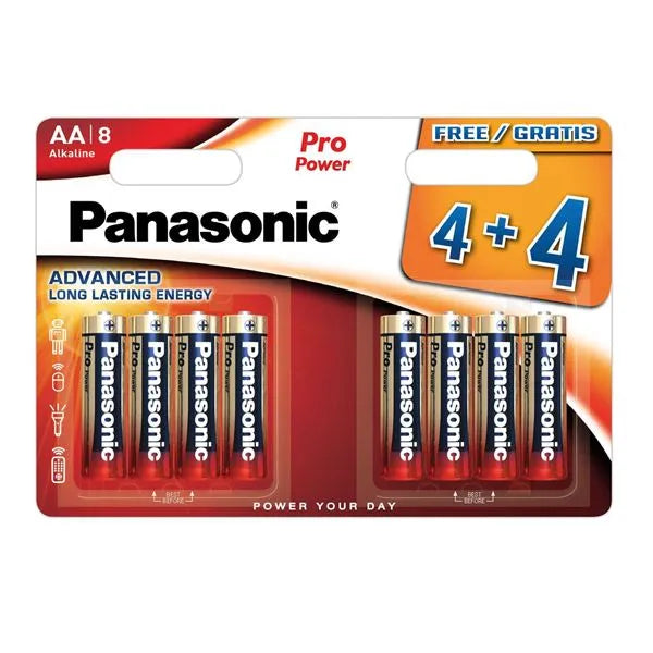 PANASONIC AA PRO POWER  - 4+4 PACK (12)